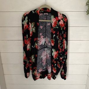 Beautiful cozy floral light cardigan